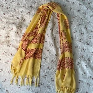 Om Yellow Scarf